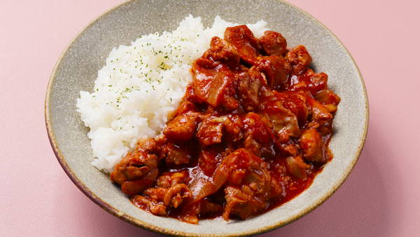 鶏もものトマト煮｜ランチで月500食実績｜ワインにも合う万能メニュー！
